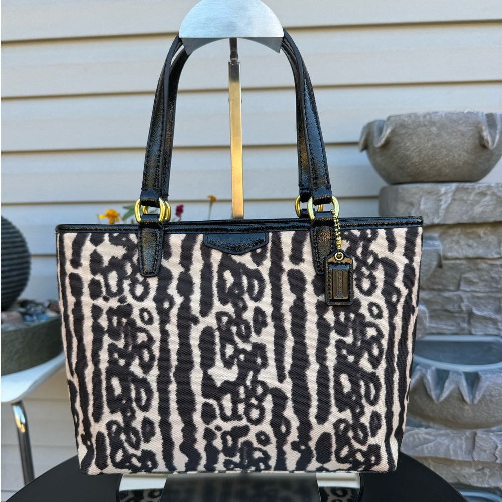 Coach Ocelot Leopard Print Tote Bag